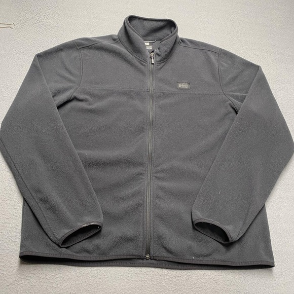 REI Other - REI Co-op Jacket Mens XL Gray Fleece Full Zip Zip Pockets Warm Hiking Outdoor